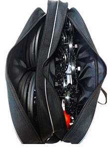 256930 Набор жерлиц RodStars в сумке 10 шт алюминиев. стойка катушка 75 мм оснащенн.