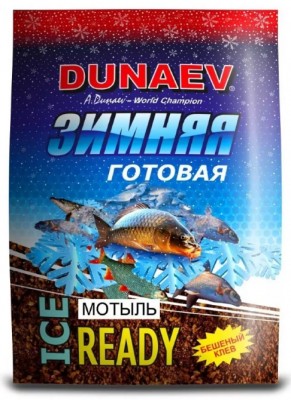 Прикормка DUNAEV ICE READY 0,5 кг Мотыль